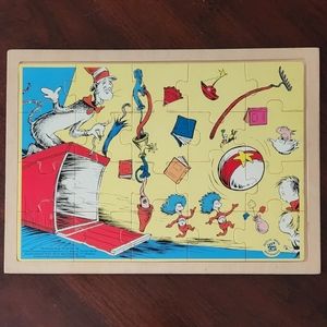 Vintage "Cat in the Hat" Board Puzzle